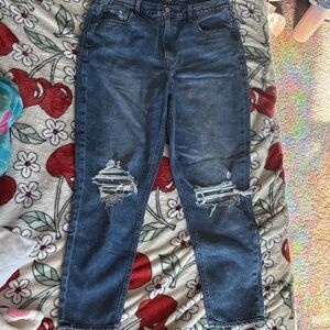 American Eagle Outfitters Blue Denim Mom Jeans